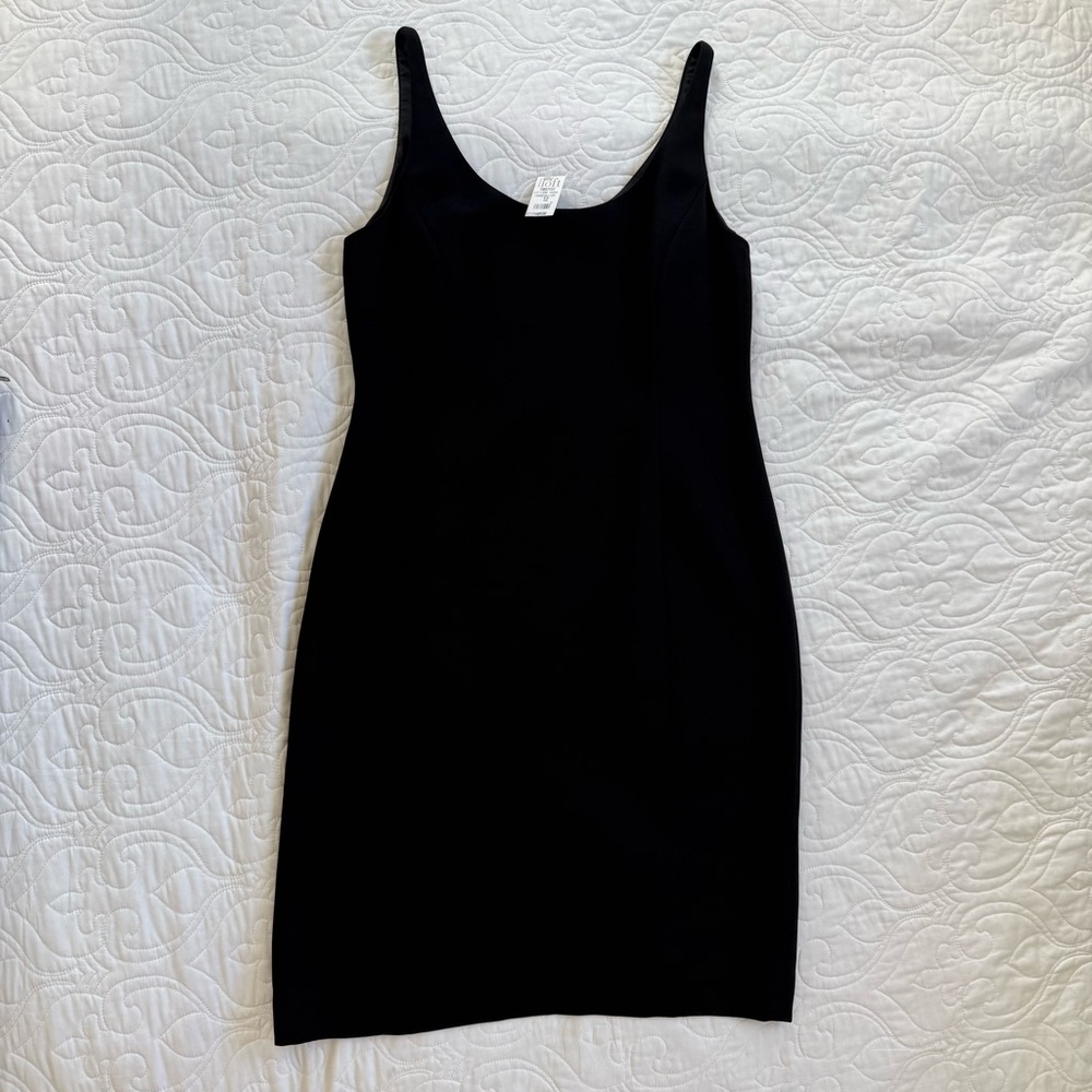 Ann‎ Taylor LOFT Classic LBD Black Sleeveless Mini Sheath Dress Women's 12 NWT